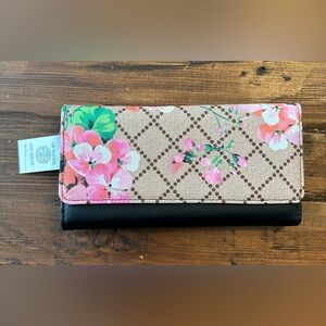 AR New‎ York Floral Painted Wallet NWT